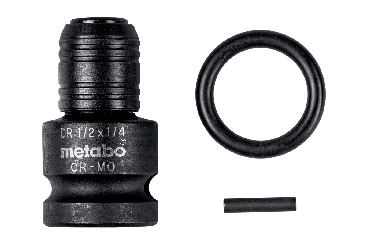 Metabo Adapter 1/2'' Till 1/4 E6,3, 3 delar, slagfast