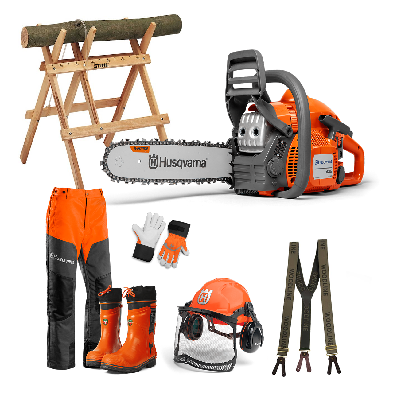 Husqvarna 435 II Vedhuggarpaket -
