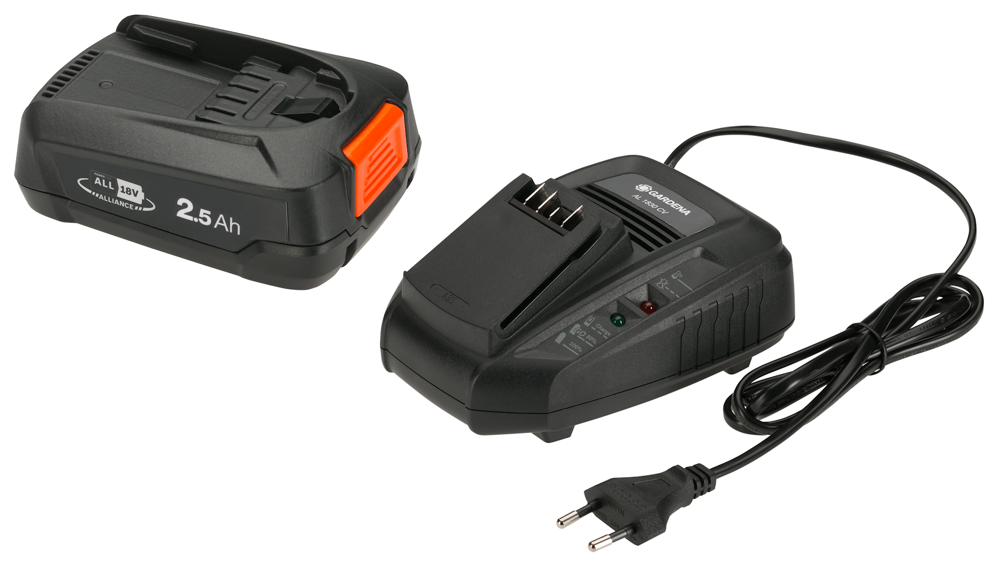 Gardena Startkit P4A  PBA 18/45 + AL1830 (2,5Ah batteri + snabbladdare)