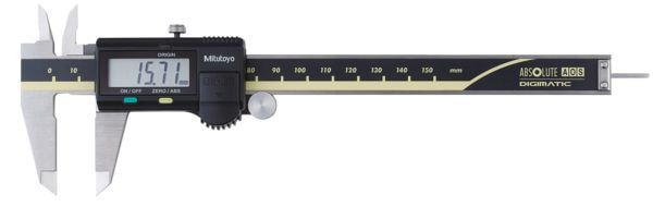 Mitutoyo ABSOLUTE AOS Digimatic Caliper 500-158-30 0-150mm, 0,01mm, rund stav, friksjonsrulle, datautgang