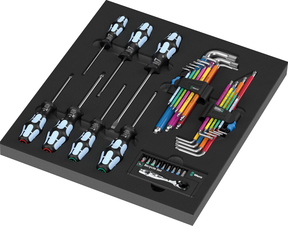 Wera 9760 Skumgummiinsats Stainless sats 1