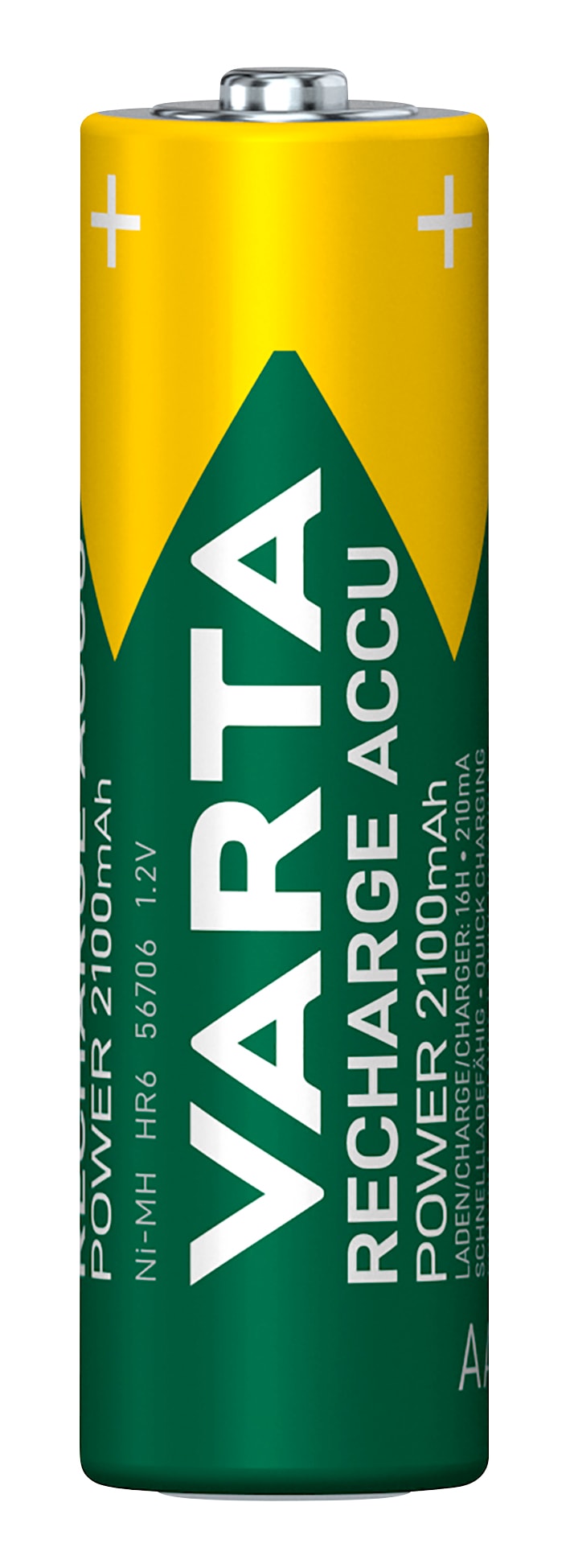 Varta laddningsbara batterier AA 2 100 mAh – 4-pack.