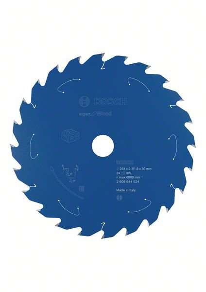 Bosch Expert for Wood-sirkelsagblad for batteridrevne sager 254x2,1/1,6x30 T24