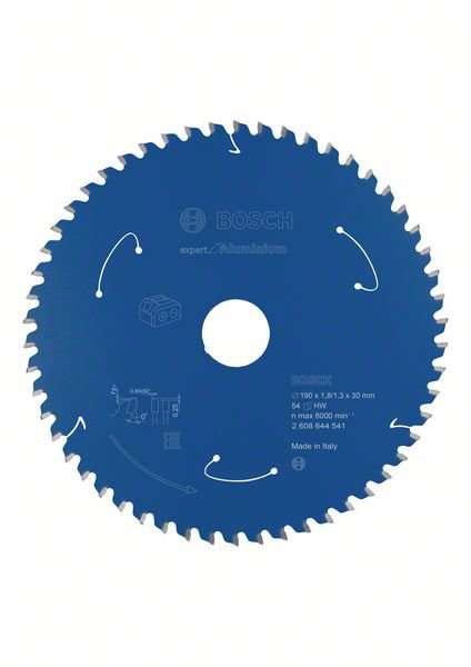 Bosch Expert for Aluminium-sirkelsagblader for batteridrevne sager 190x1,8/1,3x30 T54