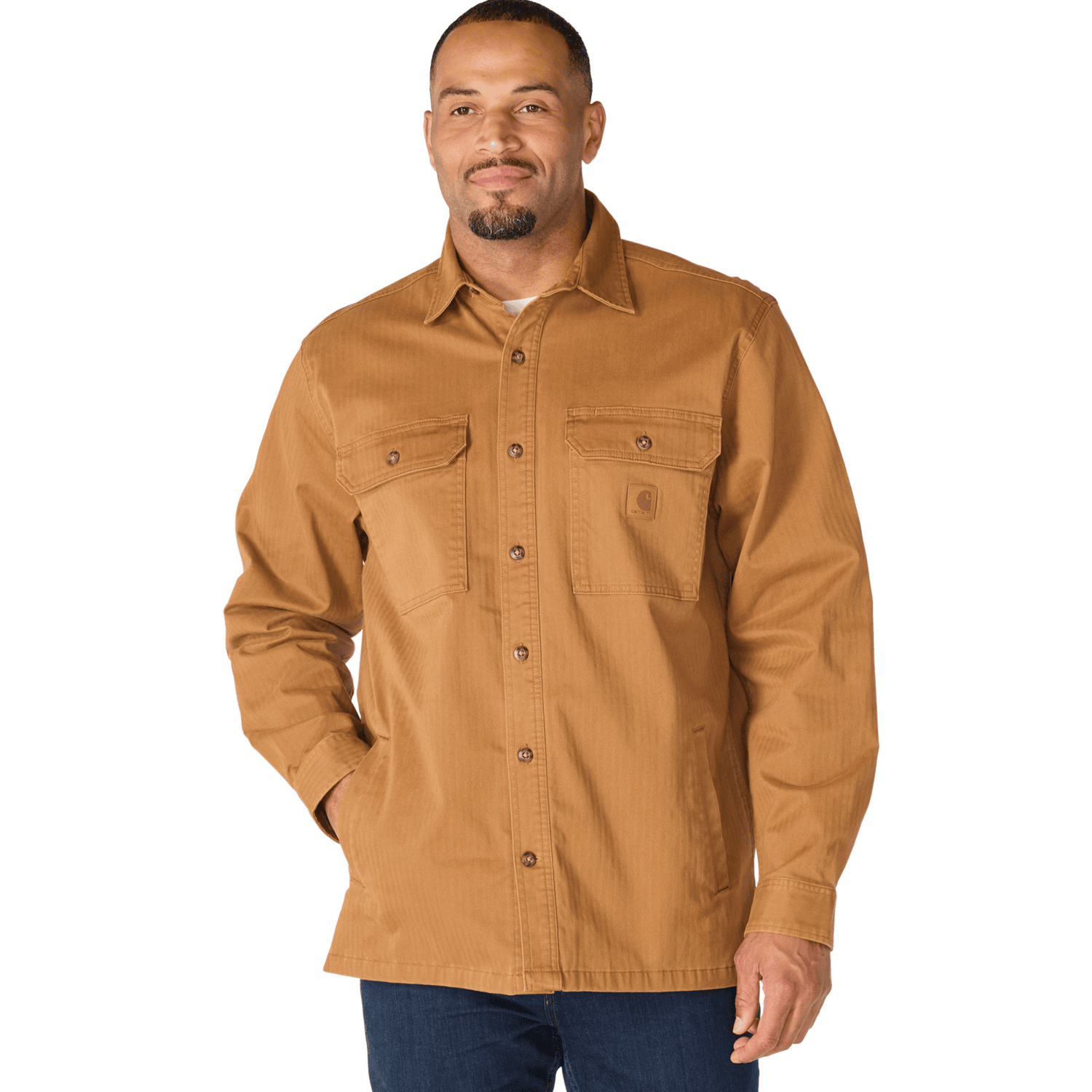 Carhartt Newcastle Overshirt Herr Carhartt Brown