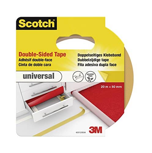 Scotch dobbeltsidig tape Universal 50mmx20m, brun