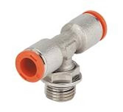 Metal Work Pneumatic Plug-in-kobling T-kobling i metall for 4x6mm 1/8"