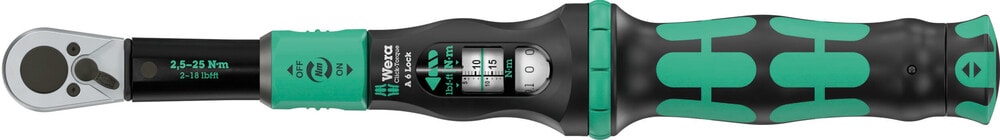 Wera Momentnyckel Click-Torque Lock A 6, justerbar