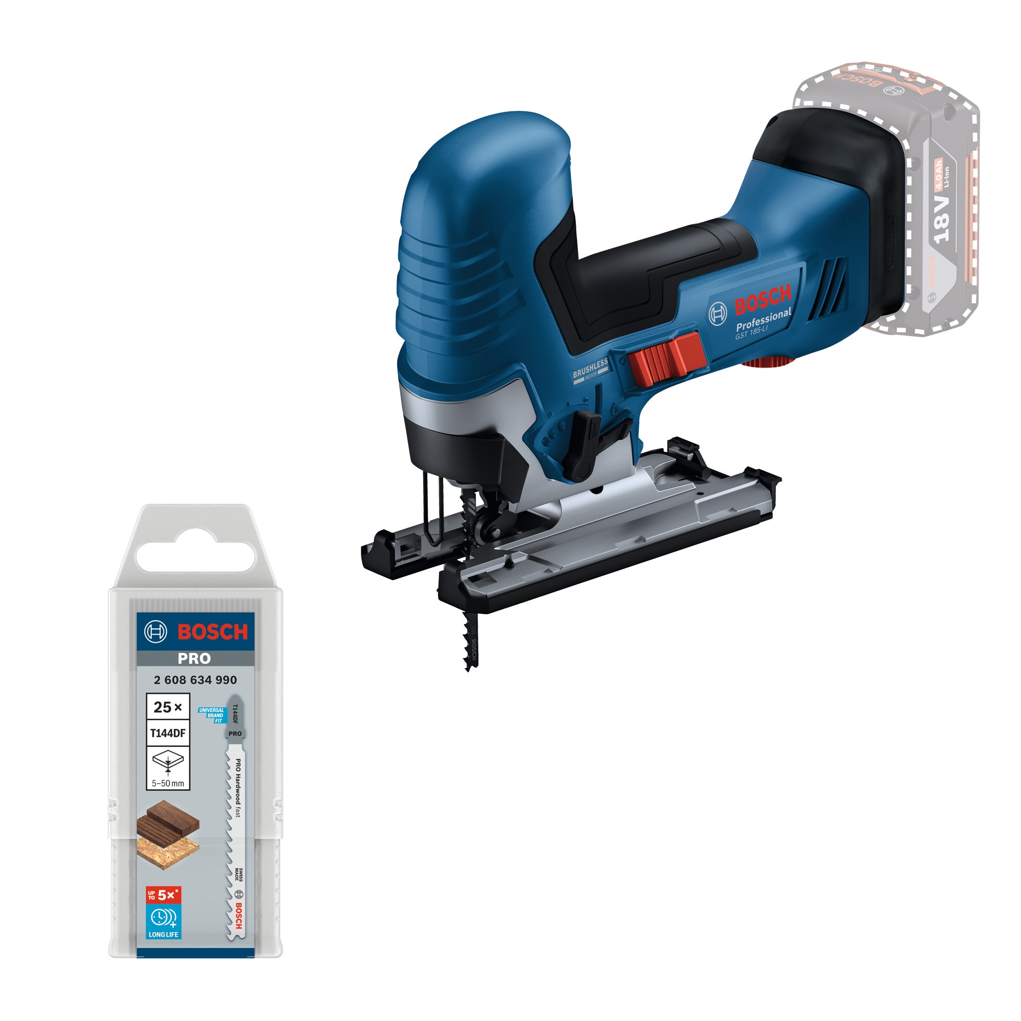 Bosch Sticksåg GST 18V-125 S 25Xtb