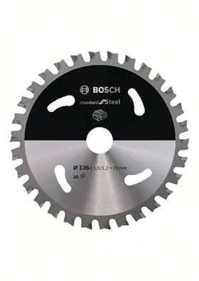 Bosch Standard for Steel-sirkelsagblad for batteridrevne sager 136x1,6/1,2x20 T30