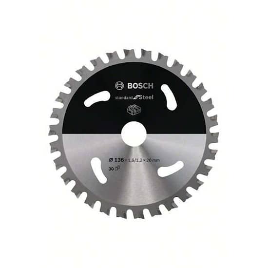 Bosch Sågklinga Standard for Steel 136×1,6/1,2×20mm 30T