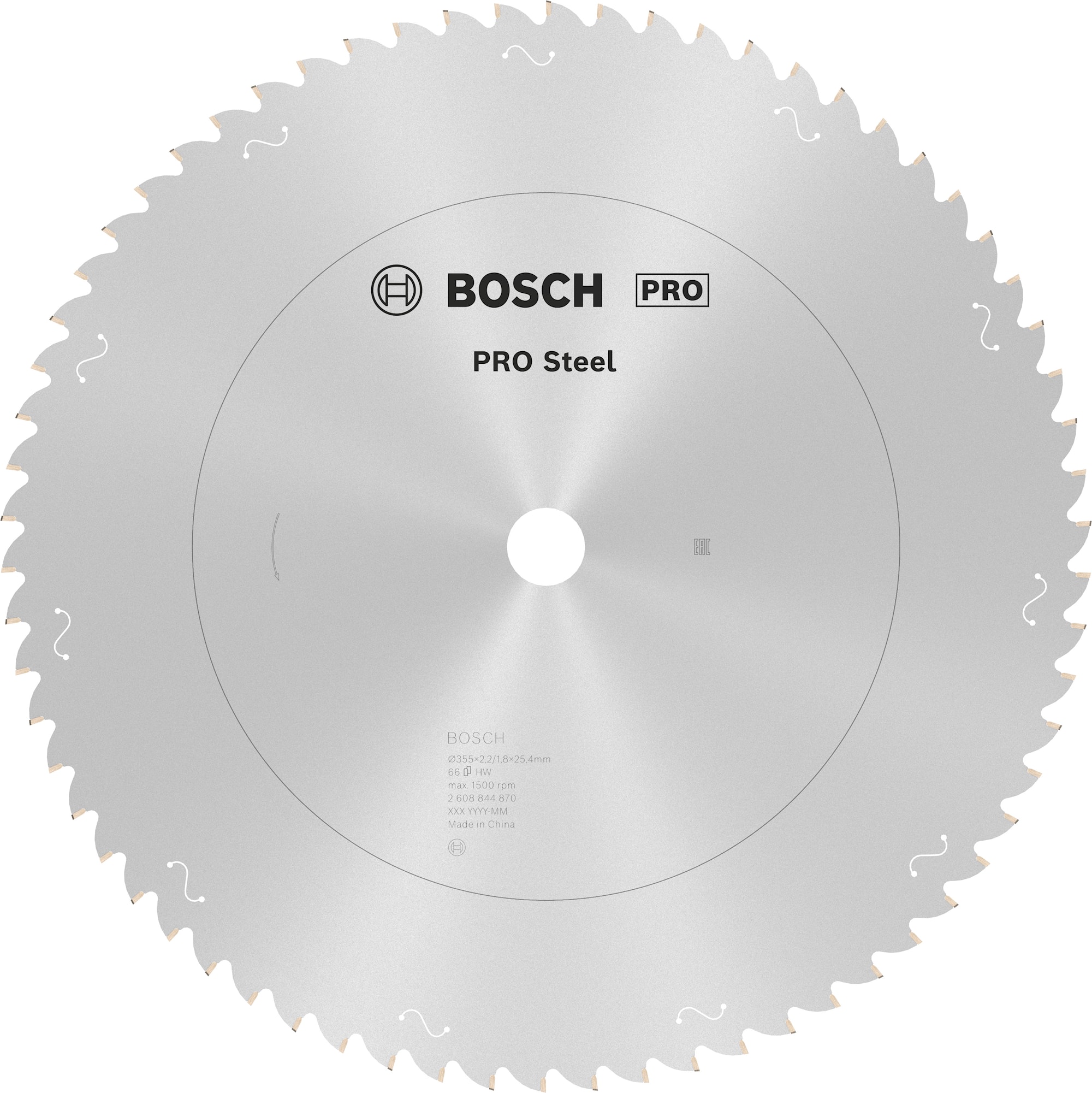 Bosch Cirkelsågklinga Pro Steel 355X25,4mm 66T