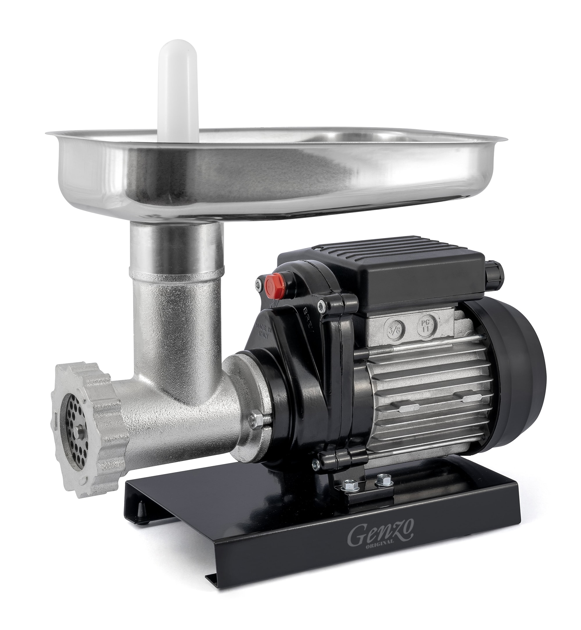 Genzo kjøttkvern TC8 RV, inkl. pølsehorn