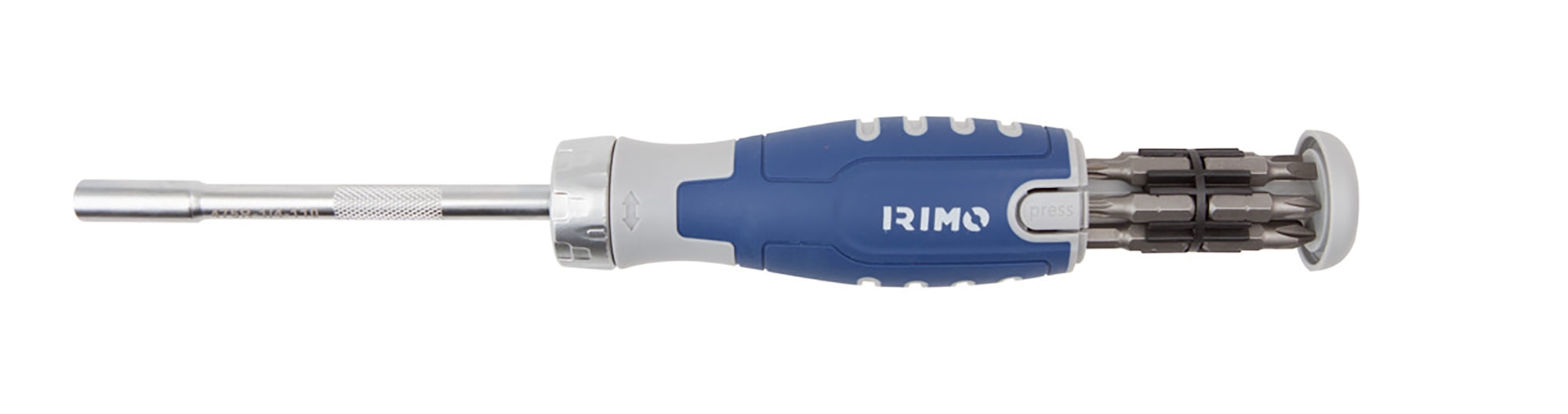 Irimo Bitsskruvmejsel 1/4'' med spärr i sats inkl. 12st bits