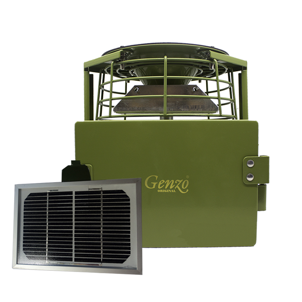 Genzo Solid Foderspridare med solcell