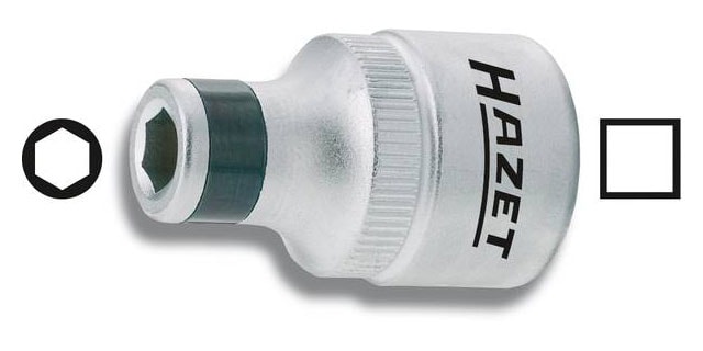 Hazet Hylsyadapteri 1/2"–5/16", kierretappi-istukkaan M8–M12