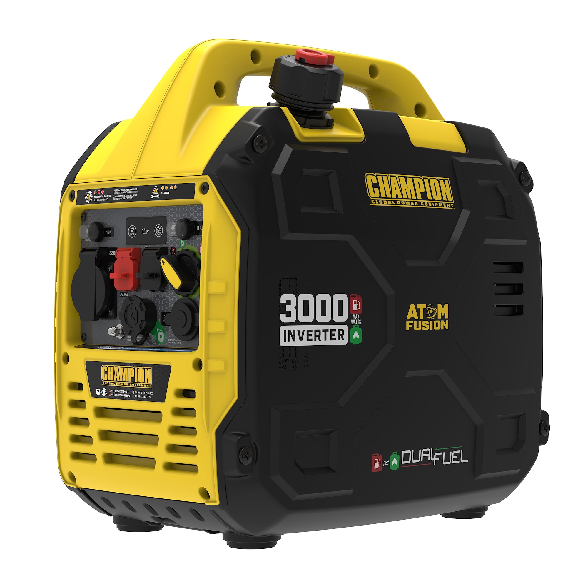 Champion Invertterivoimalaitos 3000W The Mighty Fusion, Dual Fuel ...
