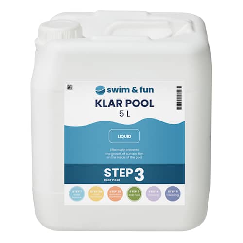 Swim & Fun Klar Pool/Algmedel 5 liter