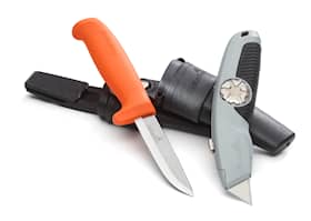 Hultafors Dubbelhölster HVK & URA, hantverkarkniv och universalkniv