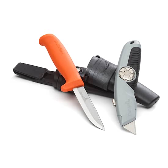 Hultafors Dubbelhölster HVK & URA, hantverkarkniv och universalkniv