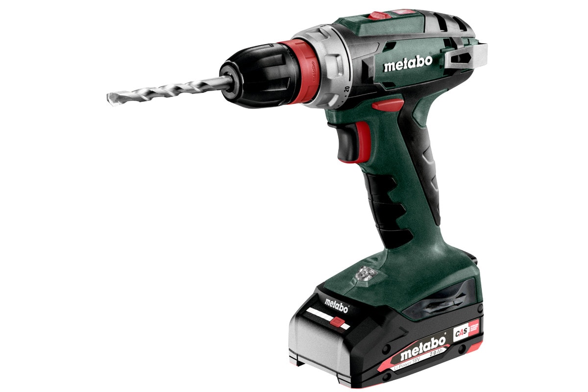 Metabo Skruvdragare BS 18 Quick med 2x2Ah batterier och laddare