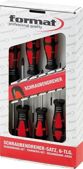 Format Ruuvimeisselisarja Ura/PH, 6 osaa, pyöreä terä