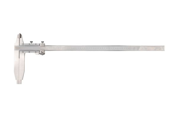 Mitutoyo Nonie skyvelære 533-504 med avrundede måleflater 0-500 mm, 0,02 mm standardvinkler, finjustering