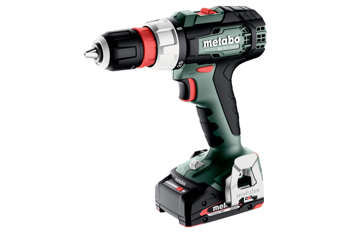 Metabo Skruvdragare BS 18 L Quick med 2x2Ah batterier & laddare