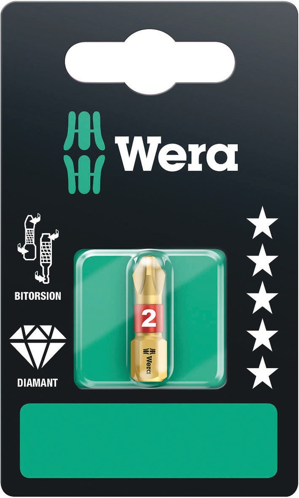 Wera Bits PHx25, Diamant 1-pack