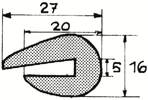 Relingslist Rl 61 Svart 12M