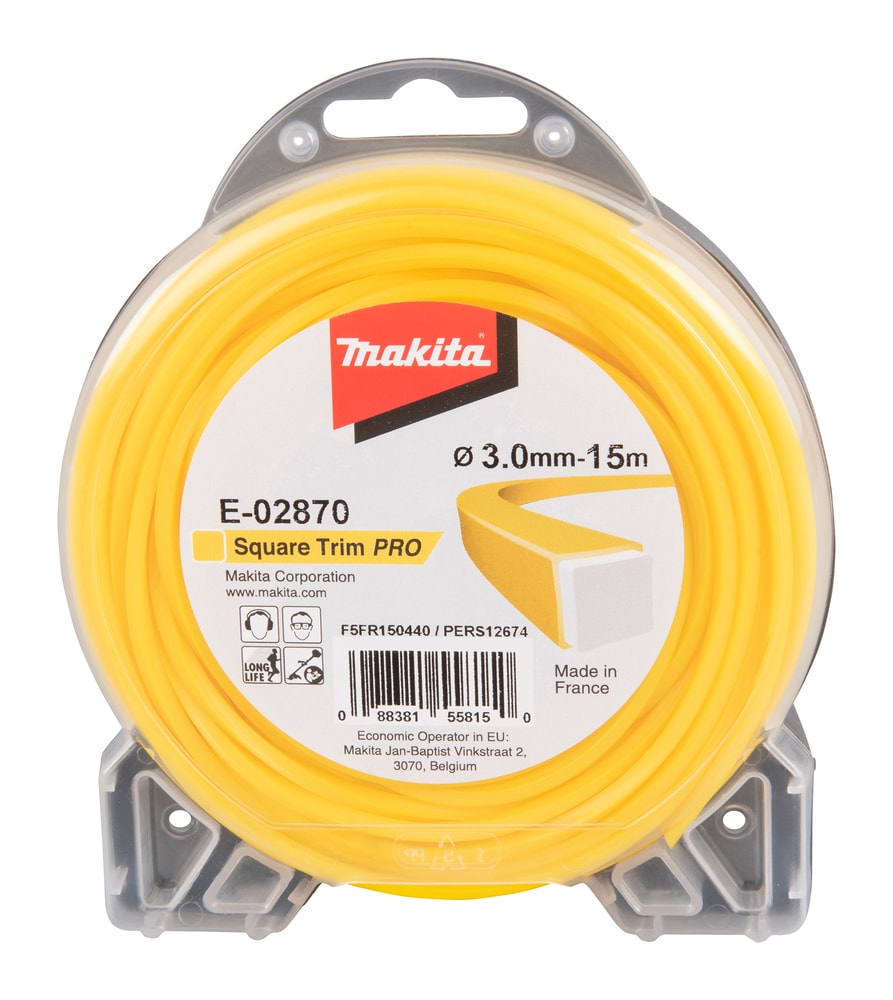 Makita Fyrkantig Trimmertråd Pro 3,0mm / 15M