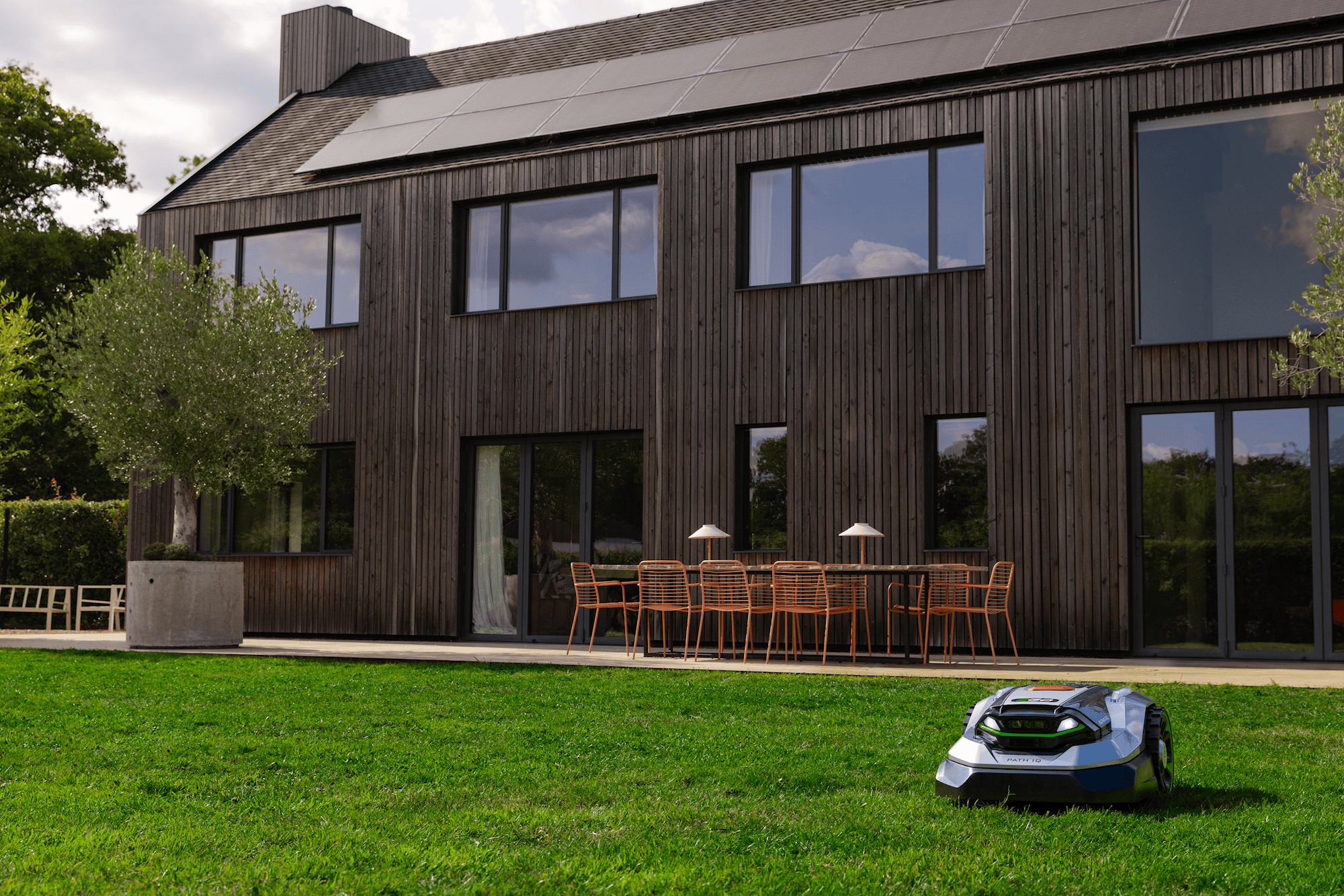 AURA-R2_Power+_Robotic Mowers_Lifestyle Photograph
