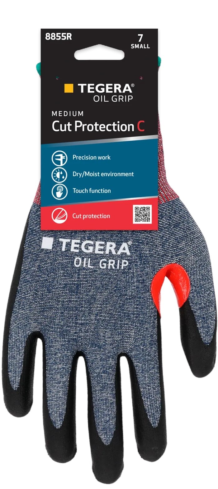 Tegera Skärskyddshandske 8855R CRF OIL GRIP