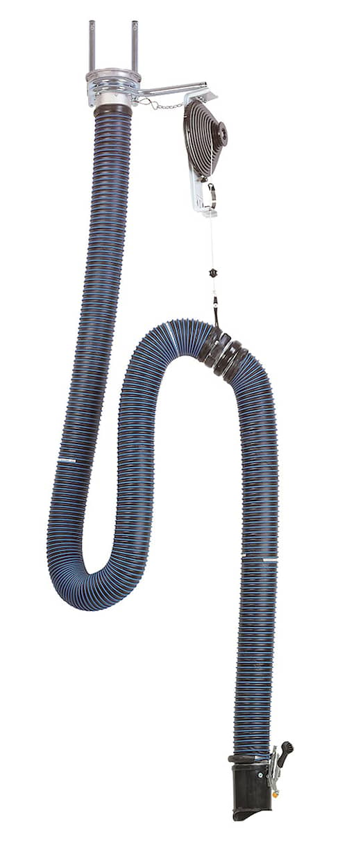 Nederman Udstødningsudsugning, Enkeltsug, inkl. N16 ventilator 7,5 m 100 mm