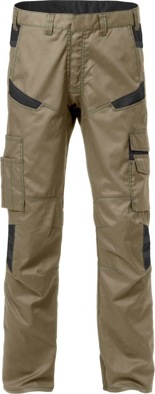 Fristads Housut 2552 STFP, khaki/musta, D108