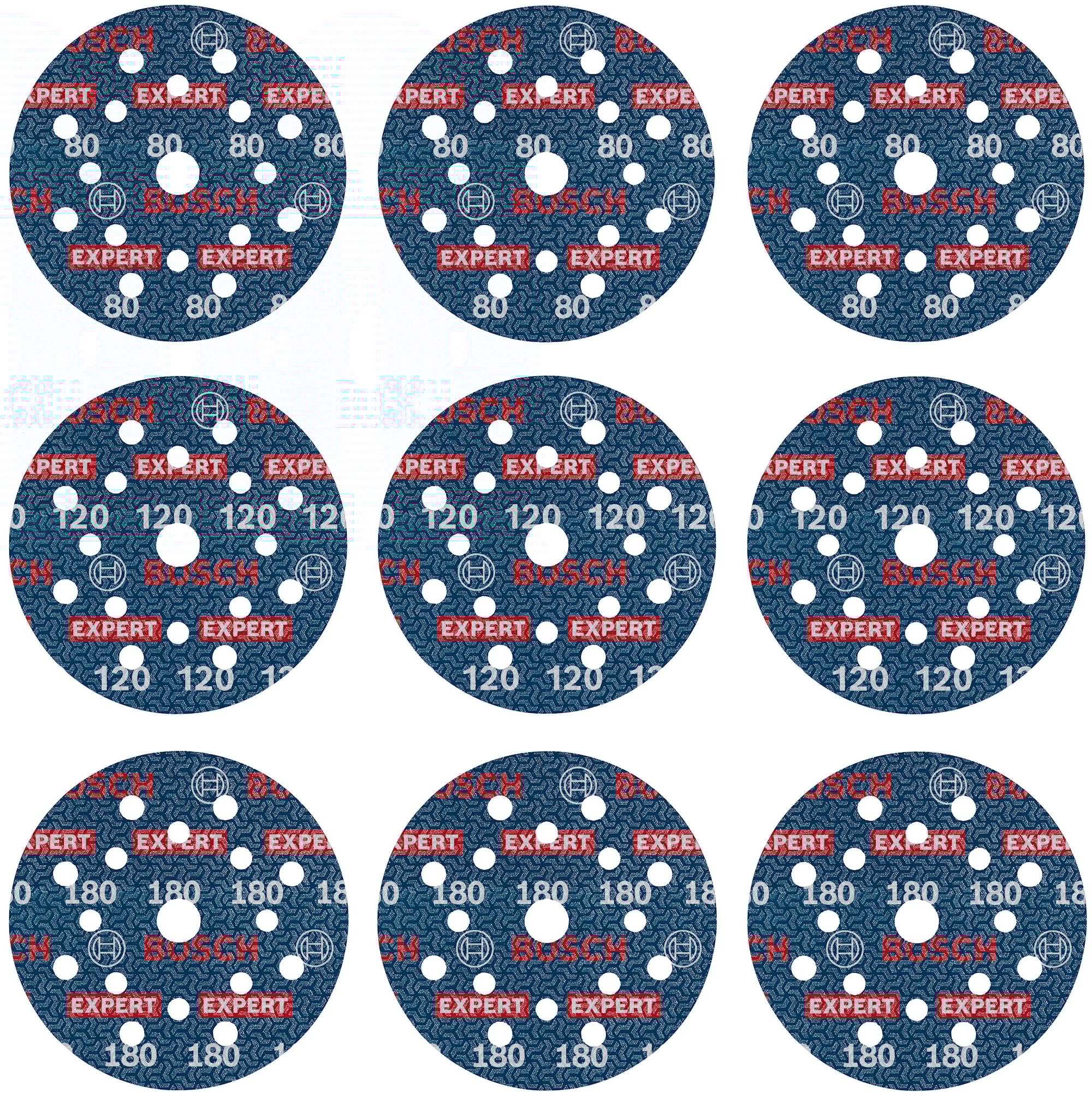 Bosch Sliprondellset Foil O780 125mm 9 Delar