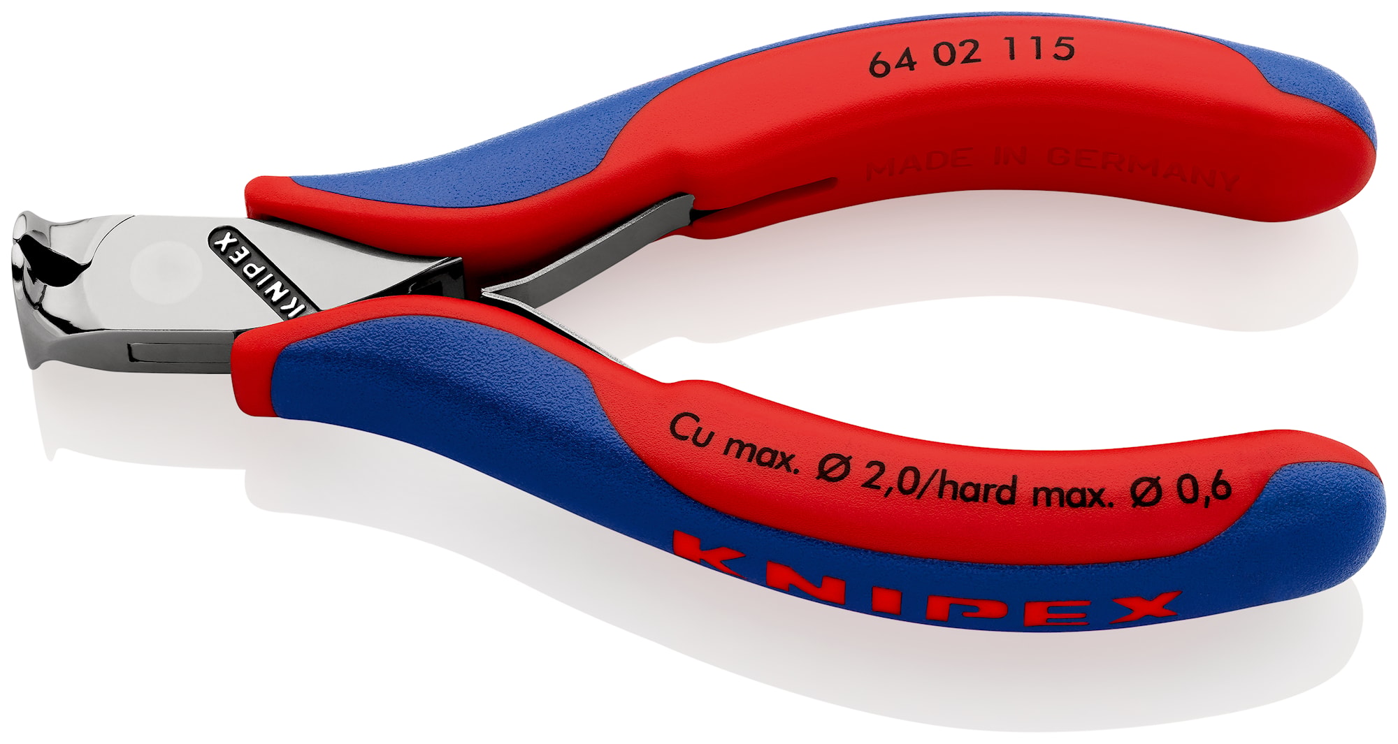 Knipex Elektroniikkasivuleikkurit 6402115 115 mm, viisteellä