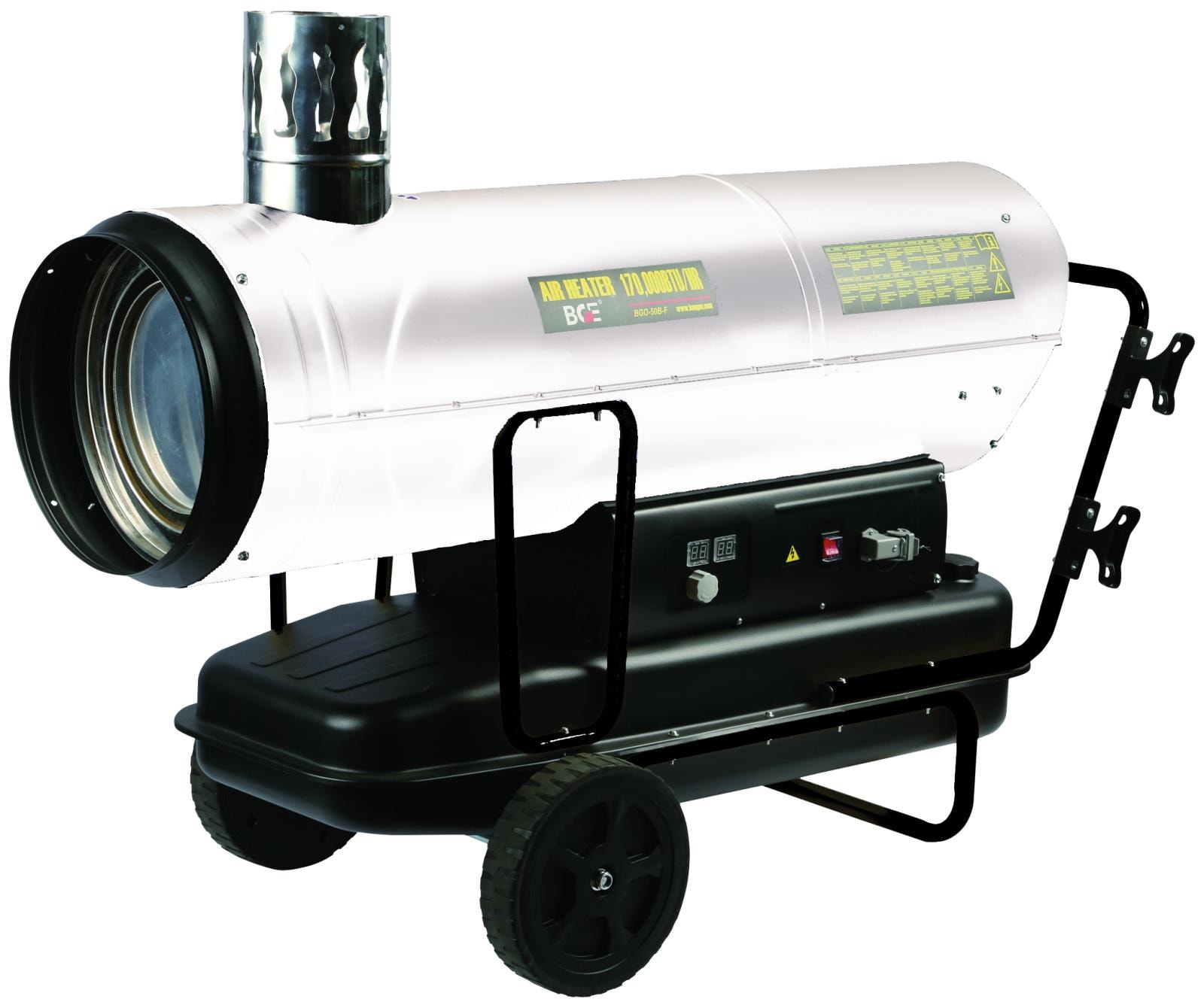 Kinlux dieselkanon 50 kW med skorstein