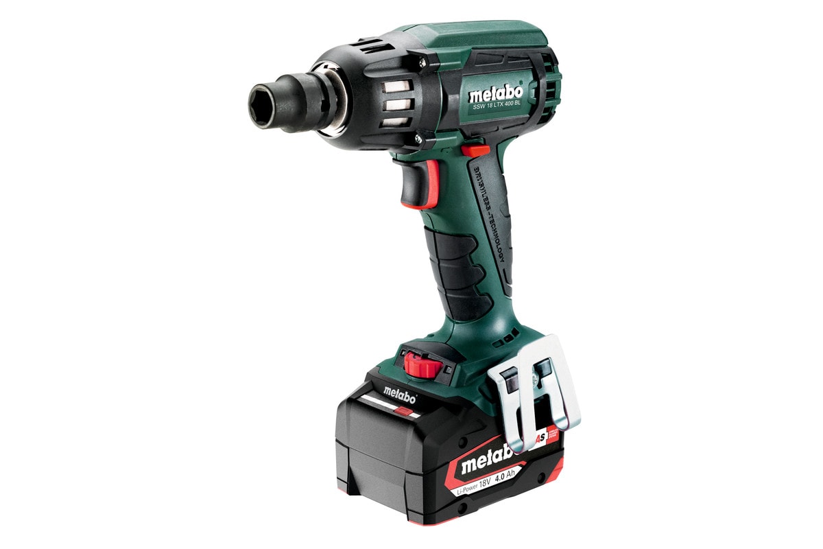 Metabo Mutterdragare SSW 18 LTX 400 BL med 2x4Ah batterier & laddare