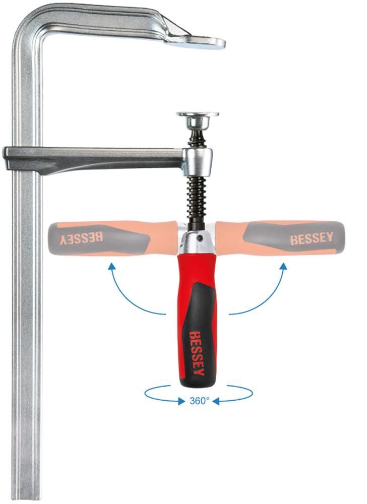 Bessey skrutvinge GZ60-12KG 600 x 120 mm, 2-komponentgrep