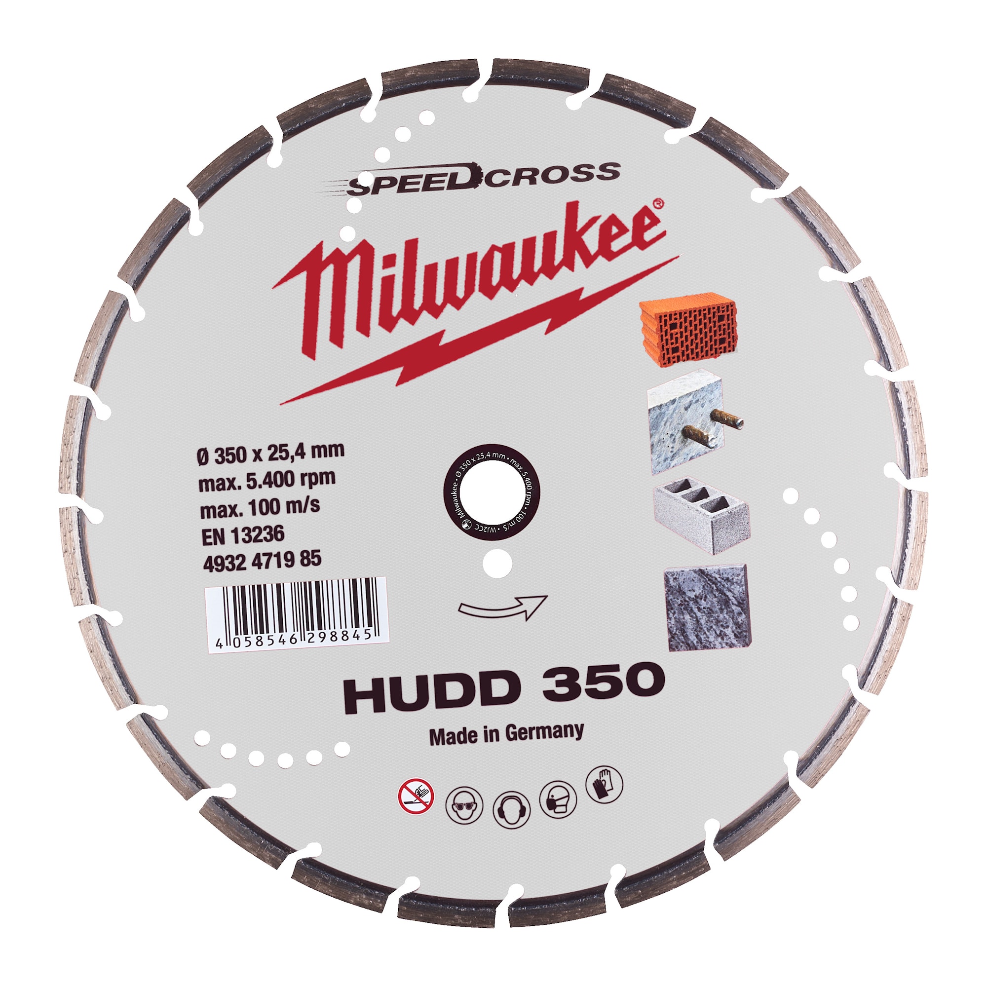 Milwaukee Diamantskiva Hudd 350Mm
