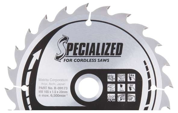 Sågklinga 165x20mm 24T HM