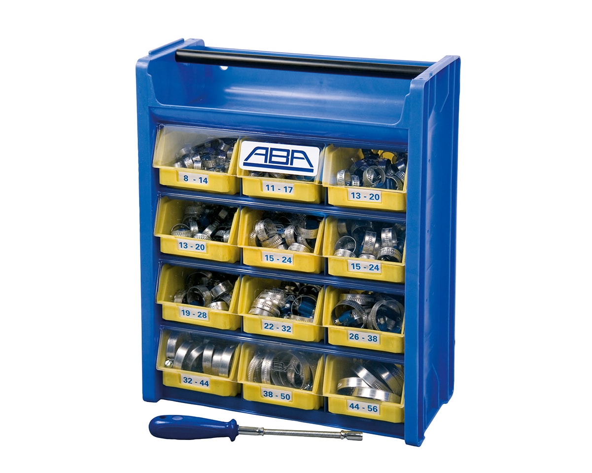 ABA Slangklämmor Sortiment S10 500-pack