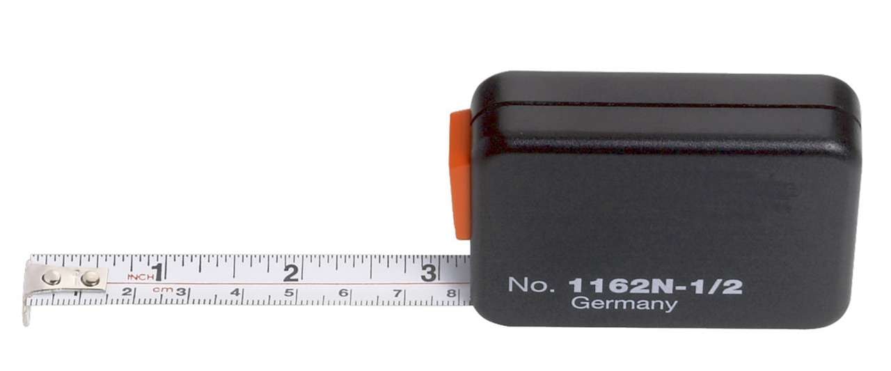 Bahco Måttband 1162N kort, stål 3m x 13mm, mm/tum