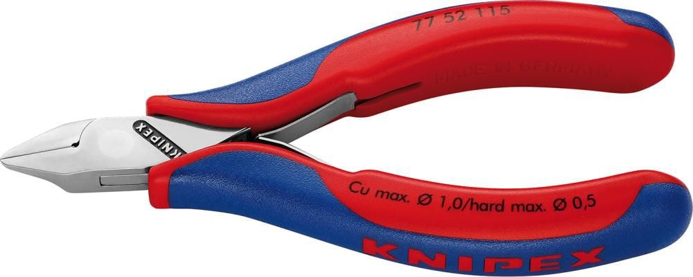 Knipex Elektronikavbitare 7752115 115mm, med liten fasett, spetsigt smalt huvud