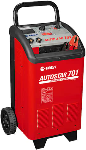 Helvi batterilader med starthjelp Autostar 701, 12/24 V