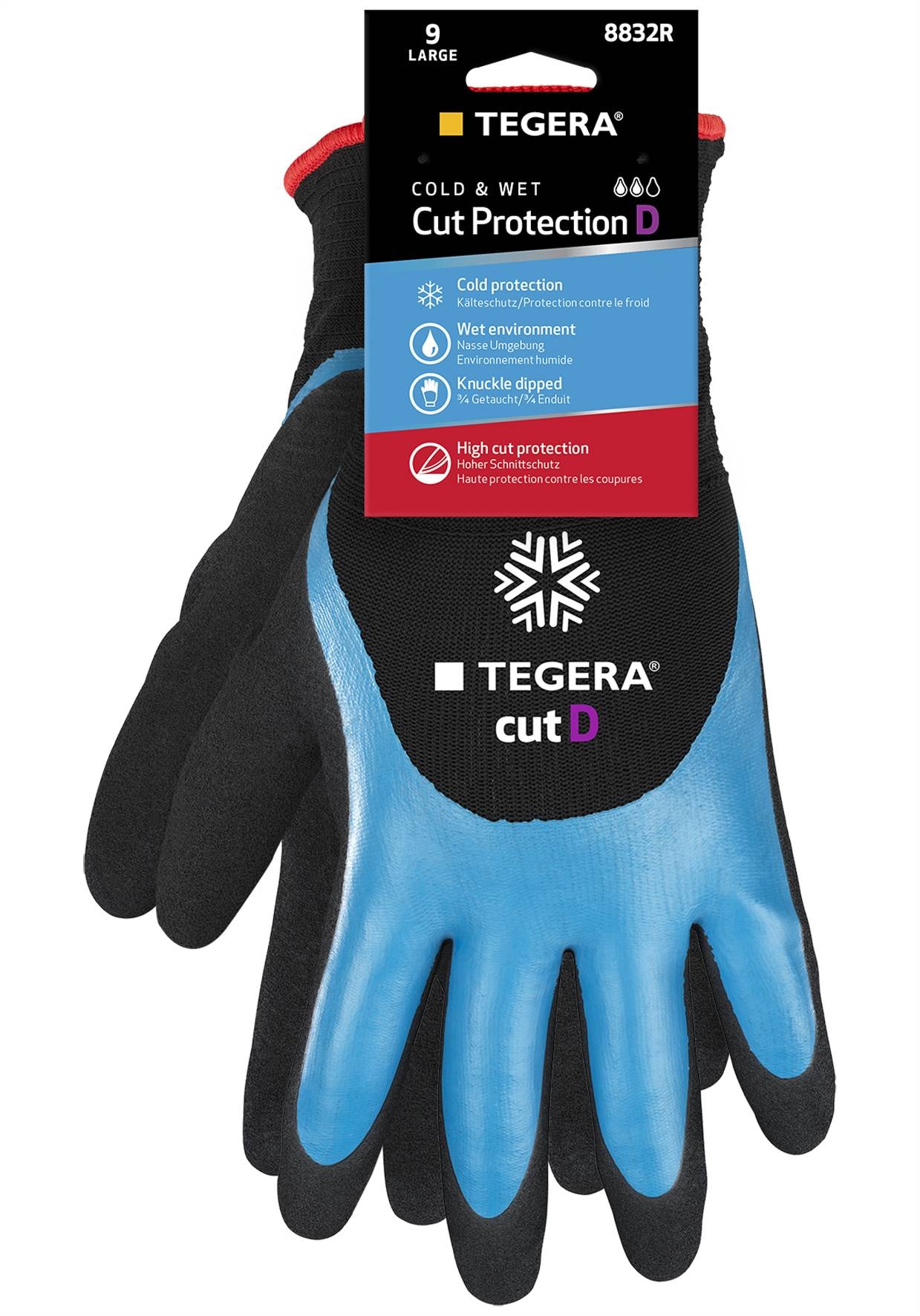 Tegera Skärskyddshandske 8832R, skärbeständighet D