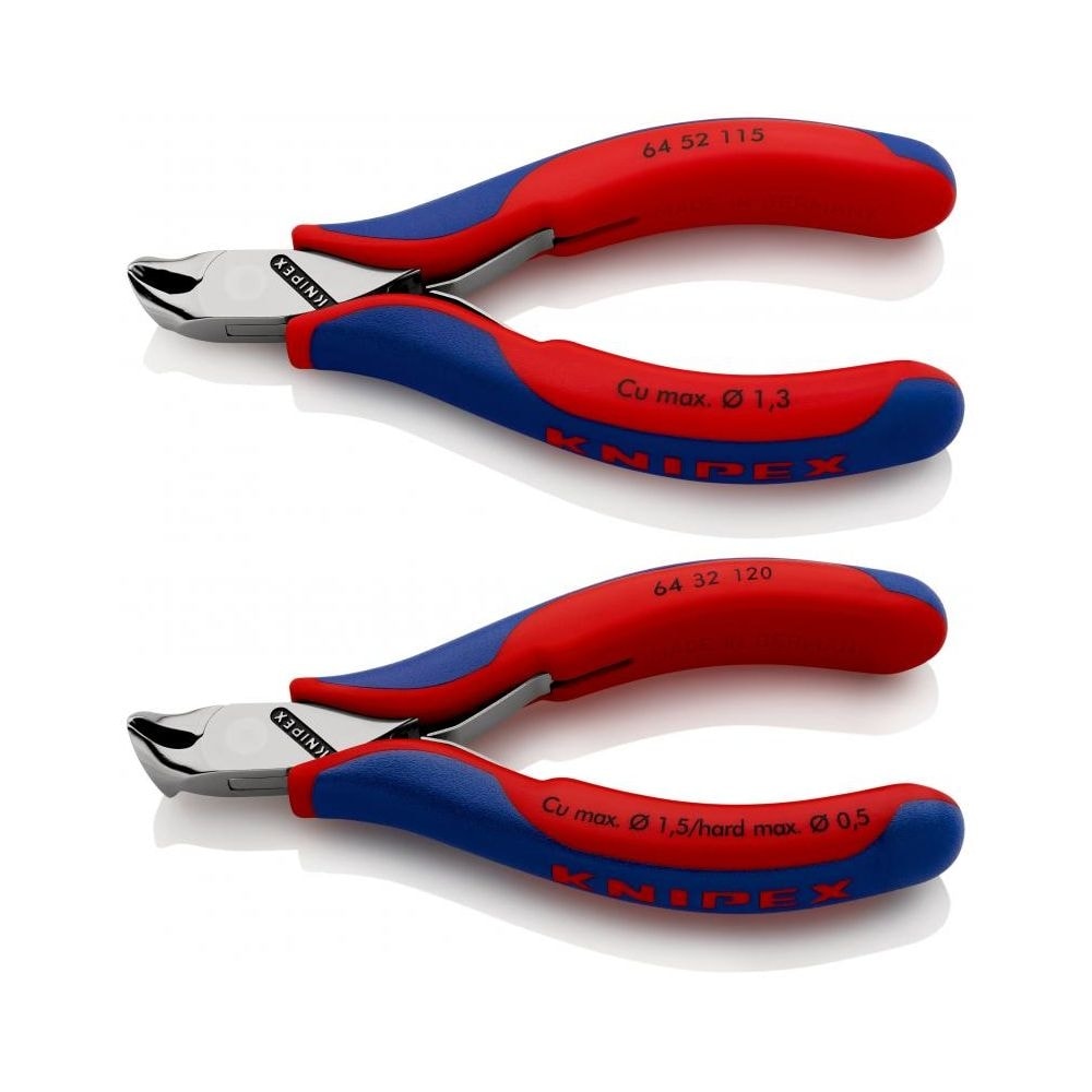 Knipex elektronik-forbidetang med flerkomponent greb 115 mm