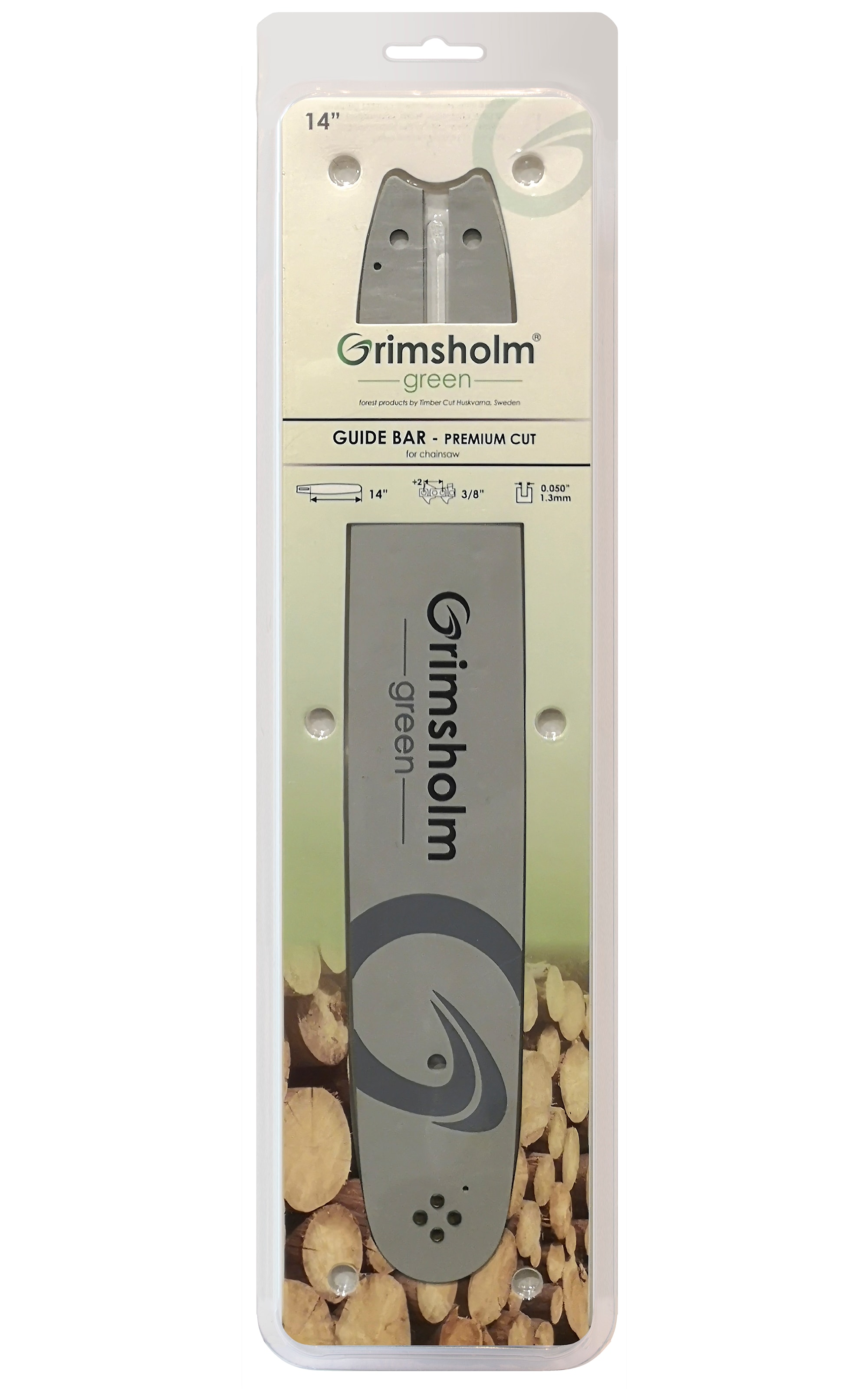 Grimsholm 14" 3/8" 1.3mm Premium Cut Motorsågssvärd -
