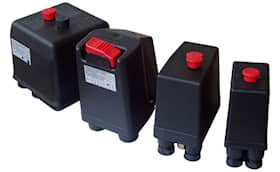Drift-Air trykkstrømbryter 400 V, 6,3–10 A, maks 12 bar